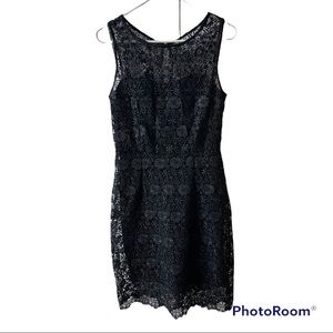 Black Lace Overlay KUT Dress | size M